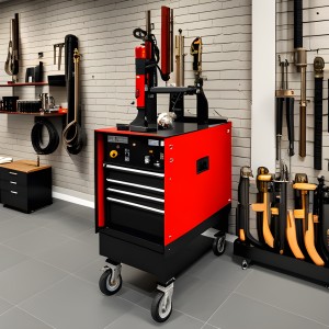 New welding equipment and tools in an elegant shop.